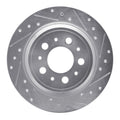 R1 Concepts Brake Rotor Drilled and Slotted Silver Fits Volvo S60
