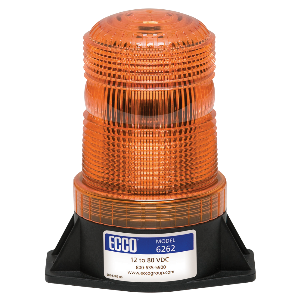 LED BEACON: MEDIUM PROFILE 1280VDC PULSE8 FLASH CLEAR