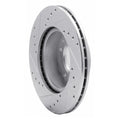 R1 86-91 Mazda RX-7 Front Right Drilled & Slotted Silver Brake Rotor