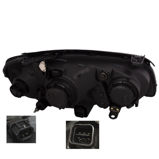 LH HEADLAMP ASSY COMPOSITE; INCLUDES PARK/SIGNAL/MARKER LAMPS; ELANTRA 0406