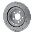 R1 Concepts Brake Rotor Drilled and Slotted Silver Fits BMW 228i