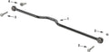 Rear Suspension Track Bar for 2007-18 Jeep JK Wrangler Crown Automotive