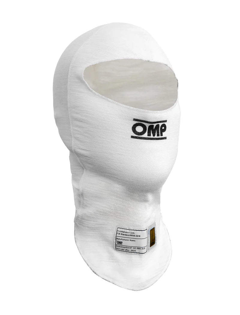 OMP Tecnica Evo Balaclava Fia 8856-2018 - White Sz Medium