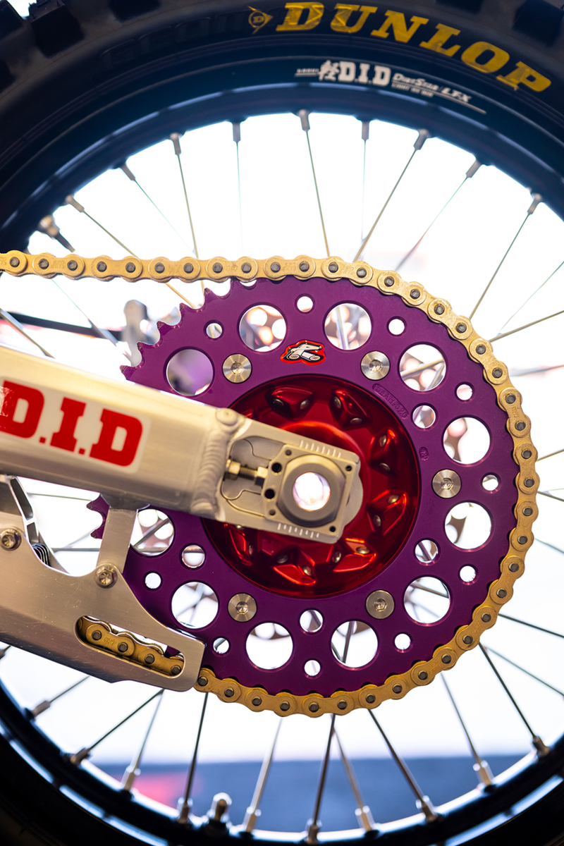 Renthal 94+ Kawasaki KX 125-450 Rear Grooved Sprocket - Purple 520-49 Teeth