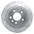 DFC 11-19 Buick Verano Rear Left Drilled & Slotted Silver Brake Rotor