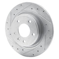 DFC 11-19 Buick Verano Rear Left Drilled & Slotted Silver Brake Rotor