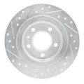 DFC 11-19 Buick Verano Rear Right Drilled & Slotted Silver Brake Rotor