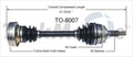 NEW CV AXLE