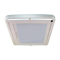 MAXXSHADE PLUS RETRACTABLE RV ROOF VENT SHADE W/LEDS WHITE
