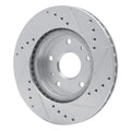 R1 07-19 Suzuki SX4 S-Cross (Mexico) Front Left Drilled & Slotted Silver Brake Rotor