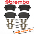 Brembo 09-16 Audi A4/A4 Quattro/10-14 A5/2009 S5 Rear Premium Low-Met OE Equivalent Pad