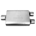 THRUSH WELDED MUFF CENTER INLET DUAL OUTLET