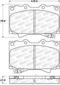 Street Brake Pads w/Shims and Hardware
