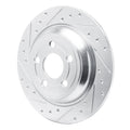DFC 22-25 Ford Maverick Rear Left Drilled & Slotted Silver Brake Rotor