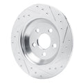 DFC 22-25 Ford Maverick Rear Left Drilled & Slotted Silver Brake Rotor