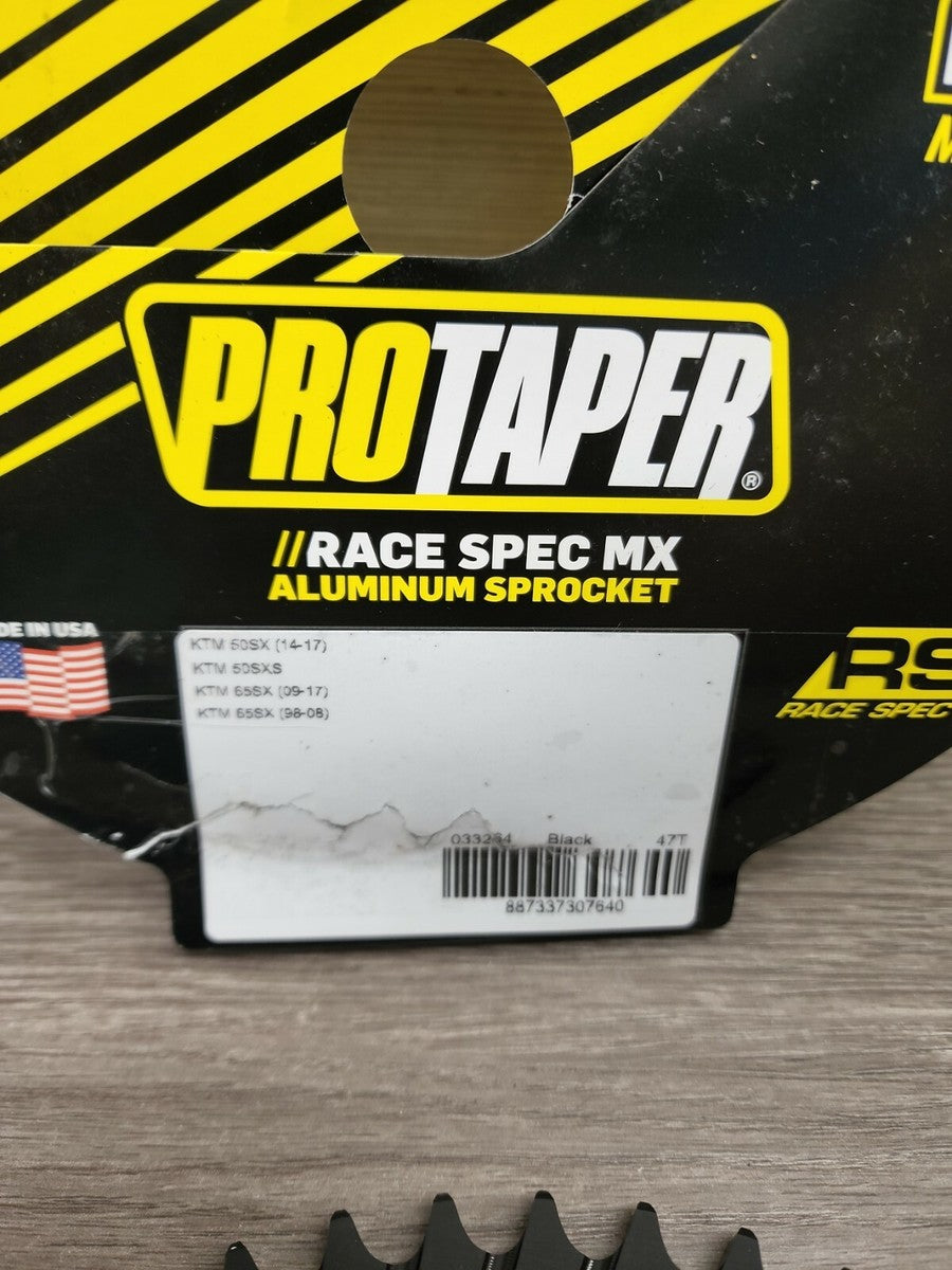 ProTaper KTM 65SX / Gas Gas MC65 / Husqvarna TC65 Rear Black Sprocket - 47 Teeth