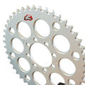 Renthal Barnes Style Rear Sprocket Grooved Silver - 520-49P Teeth