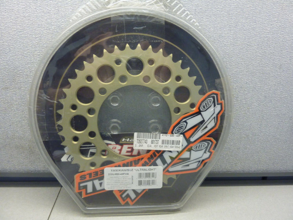 Renthal 08-12 Kawasaki Ninja 250R/ 15-23 MT-03/YZF-R3 Rear Sprocket - H Anod 520-43P Teeth