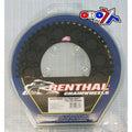 Renthal 92-05 Kawasaki KX 250 2-Stroke/ KLX650/R Rear Grooved Sprocket - Black 520-49P Teeth