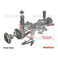 Trailing arm - lower front bushing 2 Bushings 2 Tubes 4 Washers Grease