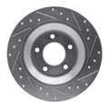 R1 Concepts Brake Rotor Drilled and Slotted Silver Fits Mazda 5