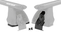 ROOF RACK FITTING CLIP KIT DK INCLUDES 4 PADS AND 4 CLAMPS