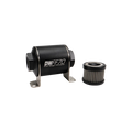 DeatschWerks Stainless Steel 8AN 40 Micron Universal Inline Fuel Filter Housing Kit (70mm)