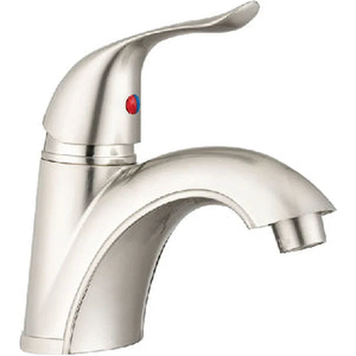 HEAVY DUTY SINGLE LEVER ARC RV LAVATORY FAUCET BRUSHED SATIN NICKEL