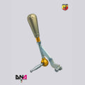 695-style gear knob kit in red anodized aluminum for adjustable shifter and DNA Racing stage 2 shifter.