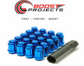 Wheel Mate Muteki Closed End Lug Nuts - Blue 12x1.25