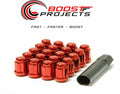Wheel Mate Muteki Closed End Lug Nuts - Red 12x1.25