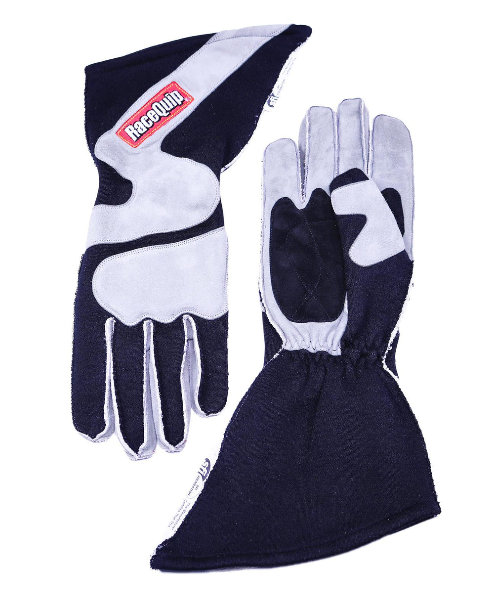 Gloves Outseam Black/ Gray Large SFI-5