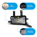 1416 CHEVY SUBURBAN 1416/TAHOE FOG LIGHTCLEAR (WIRING KIT AND SWITCH PANEL UNCLUDED)