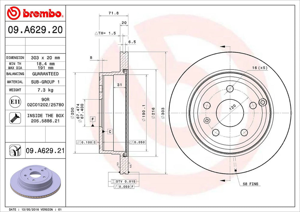 DISC BRAKE ROTOR