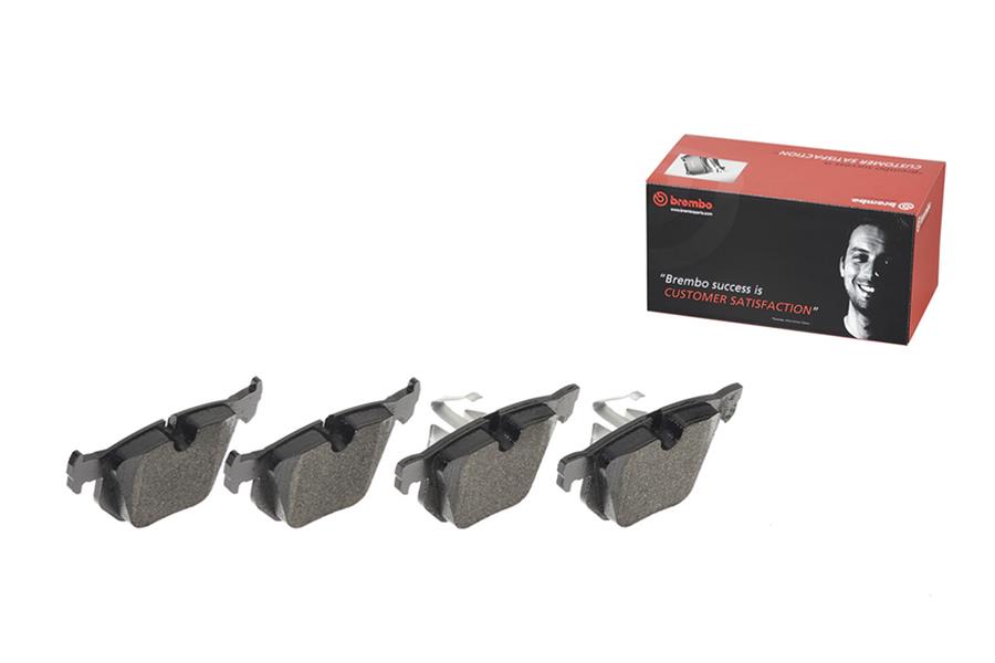 Brembo 2006 BMW 330i/330xi/13-15 X1 Rear Premium Low-Met OE Equivalent Pad