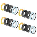 Johnny Joint Rebuild Kit 2 Inch 4-pack Incl. 8 Bushings 8 Side Washers 4 Snap Rings RockJock 4x4