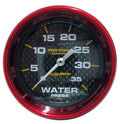 Autometer Marine Carbon Fiber Mechanical 2-5/8in 0-35PSI Water Pressure Gage