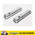 SBC Chrome Bowtie V/C's - Short w/Baffle