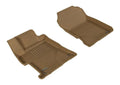 3D MAXpider 2014-2015 Honda Civic Sedan Kagu 1st Row Floormat - Tan