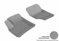 3D MAXpider 2003-2010 Porsche/Volkswagen Cayenne/Touareg Kagu 1st Row Floormat - Gray