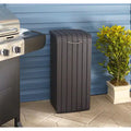 COPENHAGEN WOOD OUTDOOR WASTE 30 GALLON BROWN
