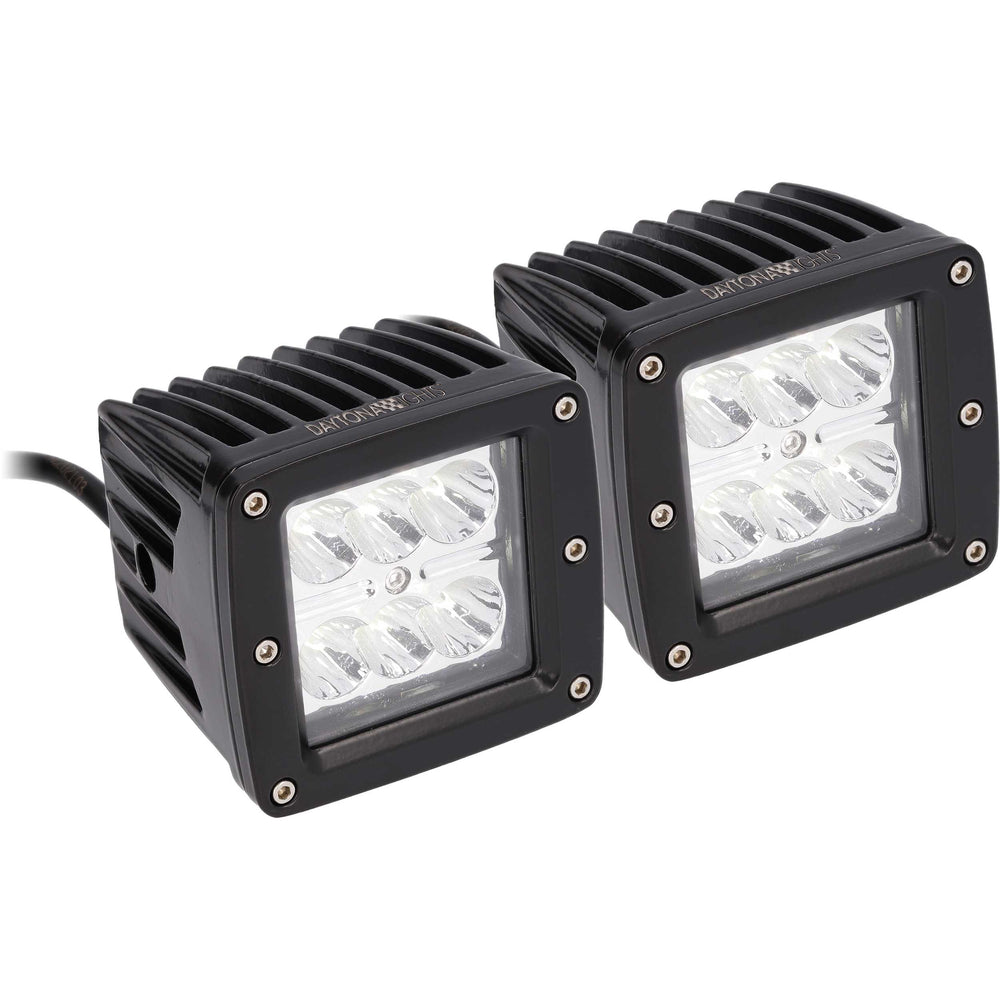 BLACKOUT 3IN - 4 LED CUBE LIGHT FLOOD (2PK)
