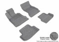 3D CLASSIC FLOOR MAT 2 ROW SET GRAY
