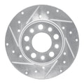 DFC 15-25 Alfa Romeo TONALE Rear Left Drilled & Slotted Silver Brake Rotor
