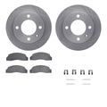 R1 Concepts Brake Rotor- Blank with Optimum Oe Pads Hdw Fits Ford Fiesta