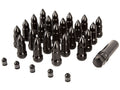 Rugged Ridge Bullet Lug Nut and Valve Stem Cap Kit Black 1/2-20