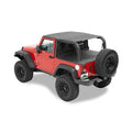 Bestop Cab Curtain - 07-18 Wrangler JK 2-Door (Black Diamond) 41424-35