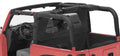 Bestop Cab Curtain - 07-18 Wrangler JK 2-Door (Black Diamond) 41424-35