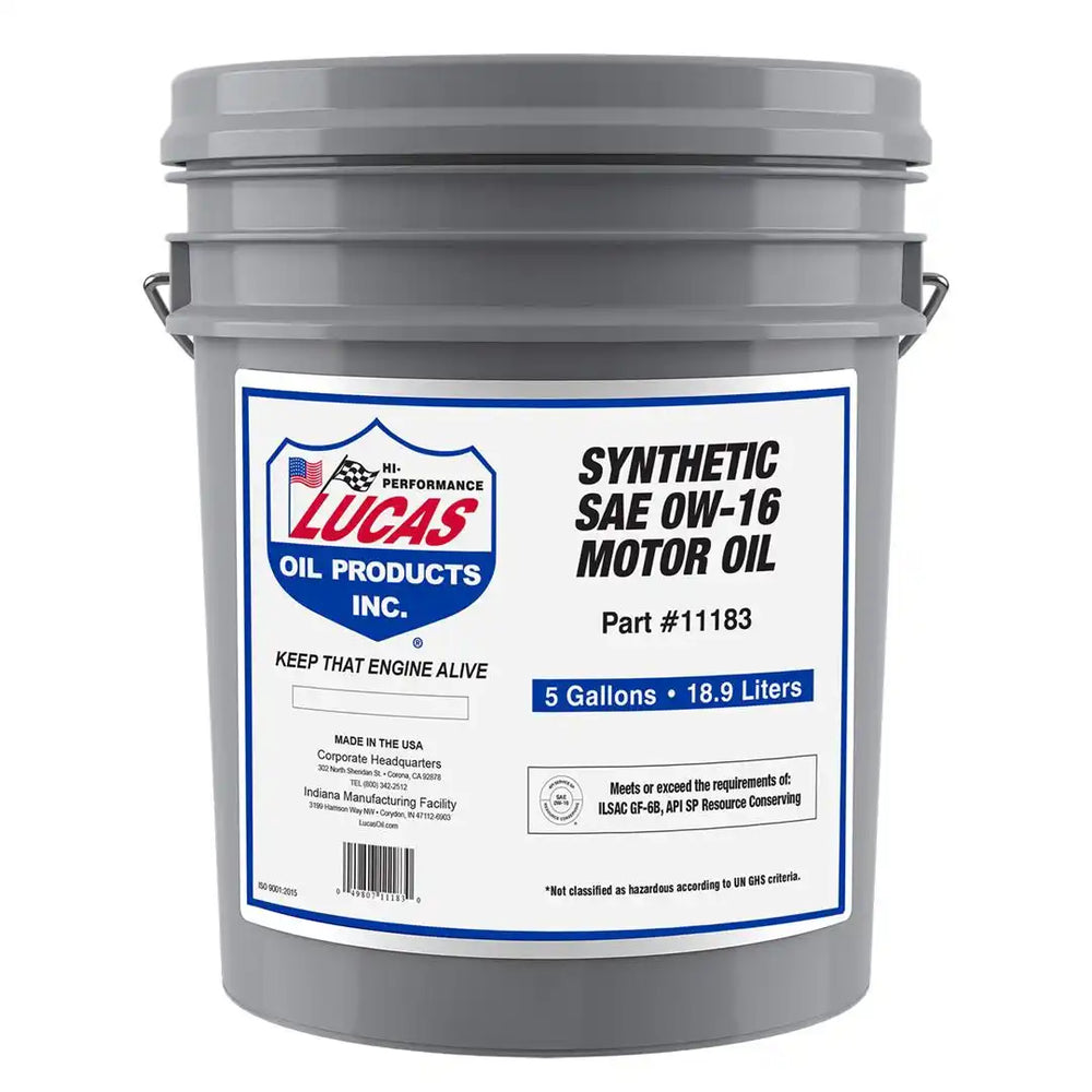 SYNTHETIC SAE 0W-16 API SP ILSAC GF