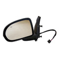 Right Power Heated, Manual Folding Mirror for 07-15 Jeep MK Compass, Black Crown Automotive